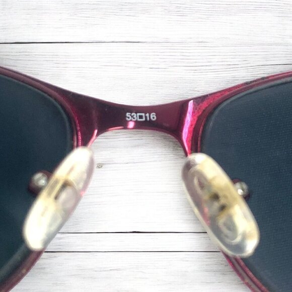 Bulova Alameda Sunglasses Frames Marsala Red Smoky Lenses Protective Case Cloth - Picture 9 of 12